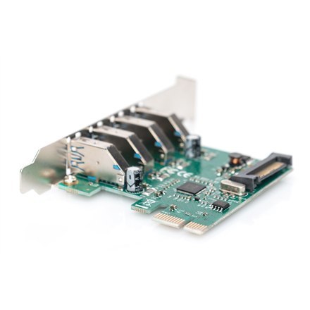 Digitus | Adapter USB | USB | USB 2.0 | SuperSpeed USB 3.0 | PCI Express 2.0 x1