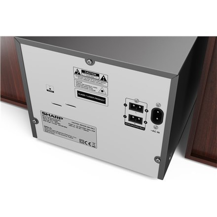 Sharp | Mikrosystem Hi-Fi | XL-B517D(BR) | Port USB | Wejście AUX | Bluetooth | Odtwarzacz CD | Brązowy | Radio FM | Połączenie 