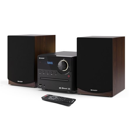 Sharp | Mikrosystem Hi-Fi | XL-B517D(BR) | Port USB | Wejście AUX | Bluetooth | Odtwarzacz CD | Brązowy | Radio FM | Połączenie 