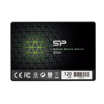 Silicon Power | S56 | 120 GB | Format SSD 2,5" | Interfejs SSD SATA | Prędkość odczytu 460 MB/s | Prędkość zapisu 360 MB/s