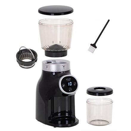 Adler | AD 4450 Burr | Młynek do kawy | 300 W | Pojemność ziaren kawy 300 g | Liczba filiżanek 1-10 sztuk | Czarny