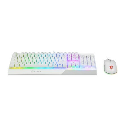 MSI | Vigor GK30 COMBO WHITE | Zestaw klawiatura i mysz | Przewodowa | Mysz w zestawie | USA | Biały | g