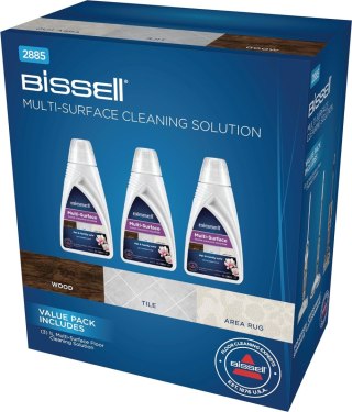 Bissell Trio Pack, Wielopowierzchniowy detergent, zestaw 3 butelek x 1000 ml