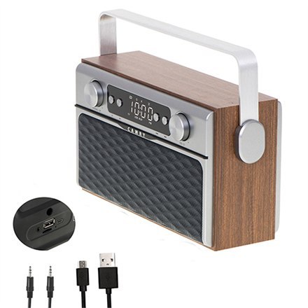 Camry | CR 1183 | Radio Bluetooth | 16 W | AUX in | Drewniane