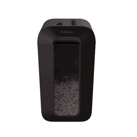 Fellowes Powershred | LX65 | Cross-cut | Niszczarka | P-4 | Karty kredytowe | Zszywki | Spinacze | Papier | 22 litry | Czarny