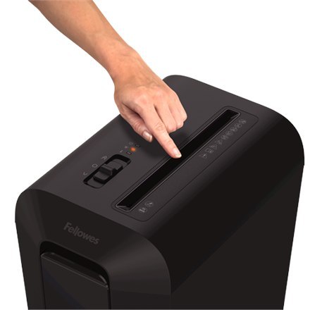 Fellowes Powershred | LX65 | Cross-cut | Niszczarka | P-4 | Karty kredytowe | Zszywki | Spinacze | Papier | 22 litry | Czarny