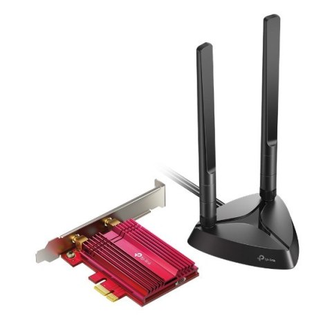 TP-LINK | AX3000 Wi-Fi 6 Bluetooth 5.0 PCIe Adapter | TX3000E | 2.4GHz/5GHz | Antena typu 2xHigh-Gain External Antennas | 574+24