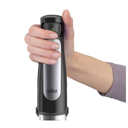 Braun | MQ7000X MultiQuick Immersion | 1000 W | Blender ręczny | Blender ręczny | Liczba prędkości 2 | Czarny/Stal nierdzewna