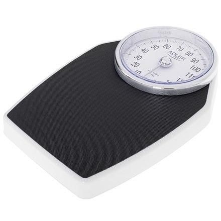 Adler | Mechaniczna waga łazienkowa | AD 8177 | Maksymalna waga (udźwig) 150 kg | Dokładność 1000 g | Czarny