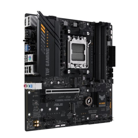 Asus | TUF GAMING A620M-PLUS | Rodzina procesorów AMD | Gniazdo procesora AM5 | DDR5 DIMM | Gniazda pamięci 4 | Obsługiwane inte