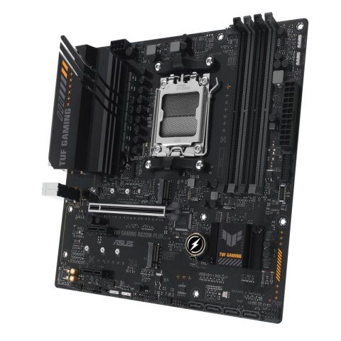 Asus | TUF GAMING A620M-PLUS | Rodzina procesorów AMD | Gniazdo procesora AM5 | DDR5 DIMM | Gniazda pamięci 4 | Obsługiwane inte