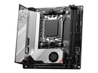 MSI | MPG B650I EDGE WIFI | Rodzina procesorów AMD | Gniazdo procesora AM5 | DDR5 DIMM | Gniazda pamięci 2 | Obsługiwane interfe