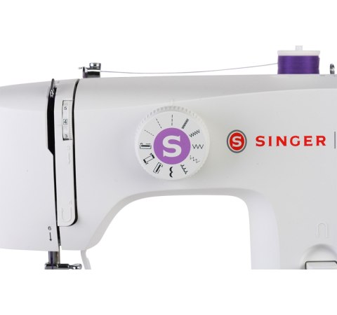 Singer | Maszyna do szycia | M1605 | Liczba ściegów 6 | Liczba dziurek na guziki 1 | Biały