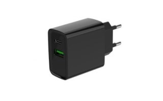 2-portowa szybka ładowarka USB 20 W | TA-UC-PDQC20-01-BK