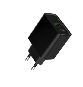 2-portowa szybka ładowarka USB 20 W | TA-UC-PDQC20-01-BK