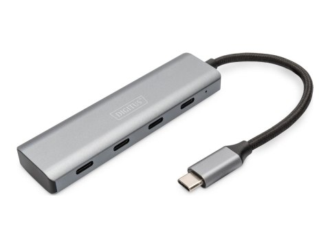 4-portowy koncentrator DIGITUS USB-C | Digitus | DIGITUS - koncentrator - 4 porty | DA-70246