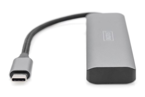 4-portowy koncentrator DIGITUS USB-C | Digitus | DIGITUS - koncentrator - 4 porty | DA-70246