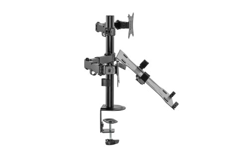 Digitus | Uchwyt biurkowy | DA-90436 | Pochylenie, obrót, regulacja wysokości, obrót | Maksymalna waga (udźwig) 9 kg | Czarny