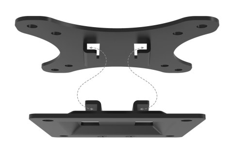 Digitus | Uchwyt ścienny | DA-90303-1 | Stały | Maksymalna waga (udźwig) 18 kg | Czarny