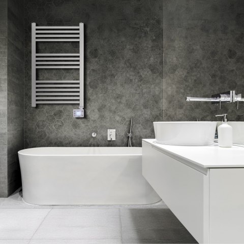 Elektryczny grzejnik łazienkowy LED | AD 7824 | Grzejnik | 600 W | Biały | IP24