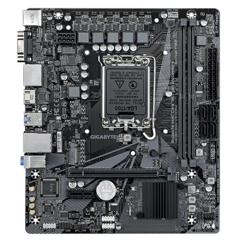 Gigabyte | H610M S2H V3 DDR4 G1.0 | Rodzina procesorów Intel | Gniazdo procesora LGA1700 | DDR4 | Obsługiwane interfejsy dysków 