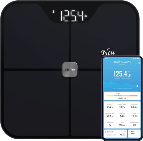 IHealth HS2SPRO Nexus Pro Wireless Body Composition Scale, Black