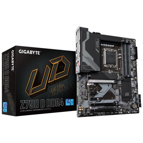 Z790 D | Rodzina procesorów Intel | Gniazdo procesora LGA1700 | DDR4 | Obsługiwane interfejsy dysków twardych SATA, M.2 | Liczba