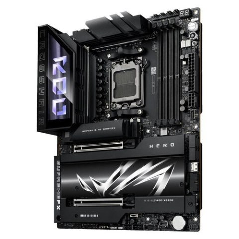 Asus ROG CROSSHAIR X870E HERO | Rodzina procesorów AMD | Gniazdo procesora AM5 | DDR5 | Obsługiwane interfejsy dysków twardych S