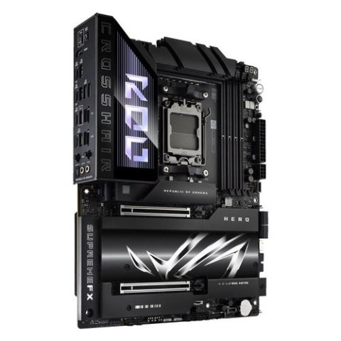 Asus ROG CROSSHAIR X870E HERO | Rodzina procesorów AMD | Gniazdo procesora AM5 | DDR5 | Obsługiwane interfejsy dysków twardych S