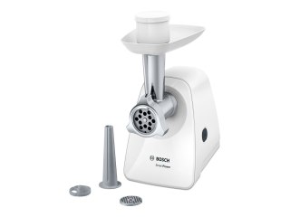 Bosch | Maszynka do mielenia mięsa SmartPower | MFW2510W | Biały | 350 W | Liczba prędkości 1 | 2 Tarcze: 3,8 i 8 mm; Akcesoria 