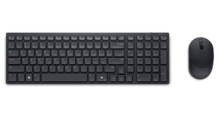 Dell | Cicha klawiatura i mysz | KM555 | Zestaw klawiatury i myszy | Bezprzewodowy | Estoński (QWERTY) | Czarny | 2,4 GHz, Bluet
