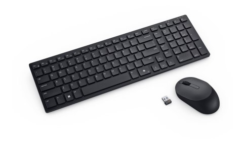 Dell | Cicha klawiatura i mysz | KM555 | Zestaw klawiatury i myszy | Bezprzewodowy | Estoński (QWERTY) | Czarny | 2,4 GHz, Bluet
