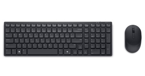 Dell | Cicha klawiatura i mysz | KM555 | Zestaw klawiatury i myszy | Bezprzewodowy | Rosyjski (QWERTY) | Czarny | 2,4 GHz, Bluet