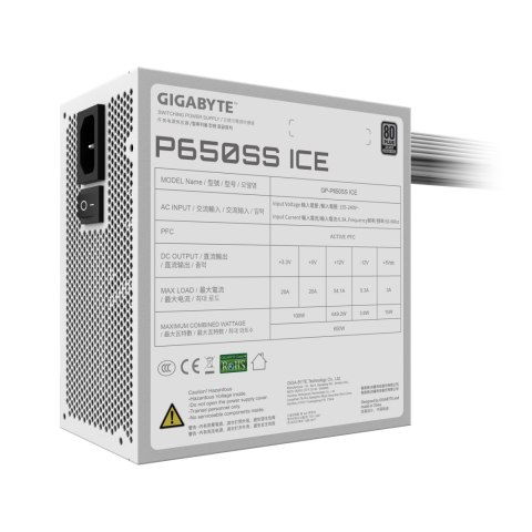 Zasilacz Gigabyte | GP-P650SS ICE GEU1 | 650 W