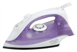 Żelazko | Adler | AD 5019 | Z przewodem | 1600 W | Pojemność zbiornika na wodę 100 ml | Ciągły strumień pary 10 g/min | Fioletow