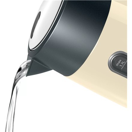 Bosch | Czajnik | TWK4P437 | Elektryczny | 2400 W | 1,7 L | Stal szlachetna | Beżowy