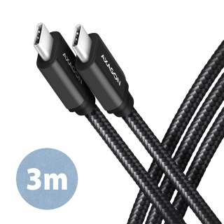 AXAGON Data and charging USB 3.2 Gen1 cable, 3 m | BUCM3-CM30AB | USB Type C - USB Type C