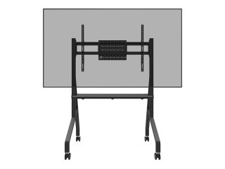 Neomounts MOVE Go FL50-525BL1 TV trolley - 55-86" - max 76 kg - manual h 106-136 cm - VESA 100x100-900x600 - incl. hardware shel