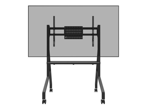 Neomounts MOVE Go FL50-525BL1 TV trolley - 55-86" - max 76 kg - manual h 106-136 cm - VESA 100x100-900x600 - incl. hardware shel