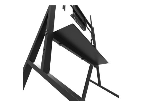 Neomounts MOVE Go FL50-525BL1 TV trolley - 55-86" - max 76 kg - manual h 106-136 cm - VESA 100x100-900x600 - incl. hardware shel