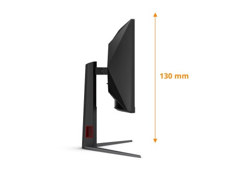 AOC CU34G4Z | 34 " | Fast VA | WQHD | 21:9 | 240 Hz | 1 ms | 3440 x 1440 pikseli | 450 cd/m² | Porty HDMI w ilości 2 | Czarny