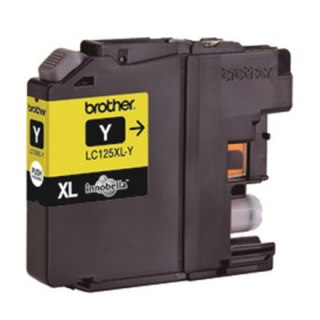 Brother LC | 125XLY | Żółty | Wkład atramentowy | 1200 stron