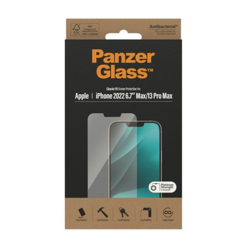 PanzerGlass | Ochraniacz ekranu | Apple | iPhone 14 Plus/13 Pro Max | Szkło | Przezroczyste | Klasyczne dopasowanie