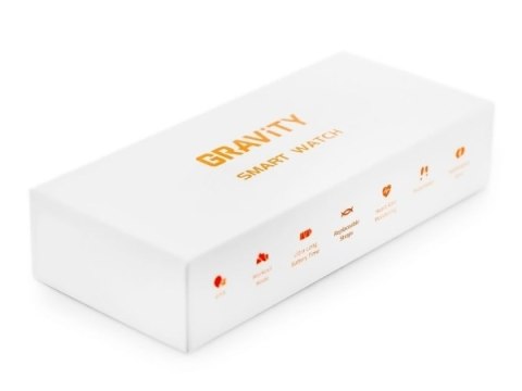 Smartwatch Gravity Różowe Złoto Granatowy 2 Paski GT17-2